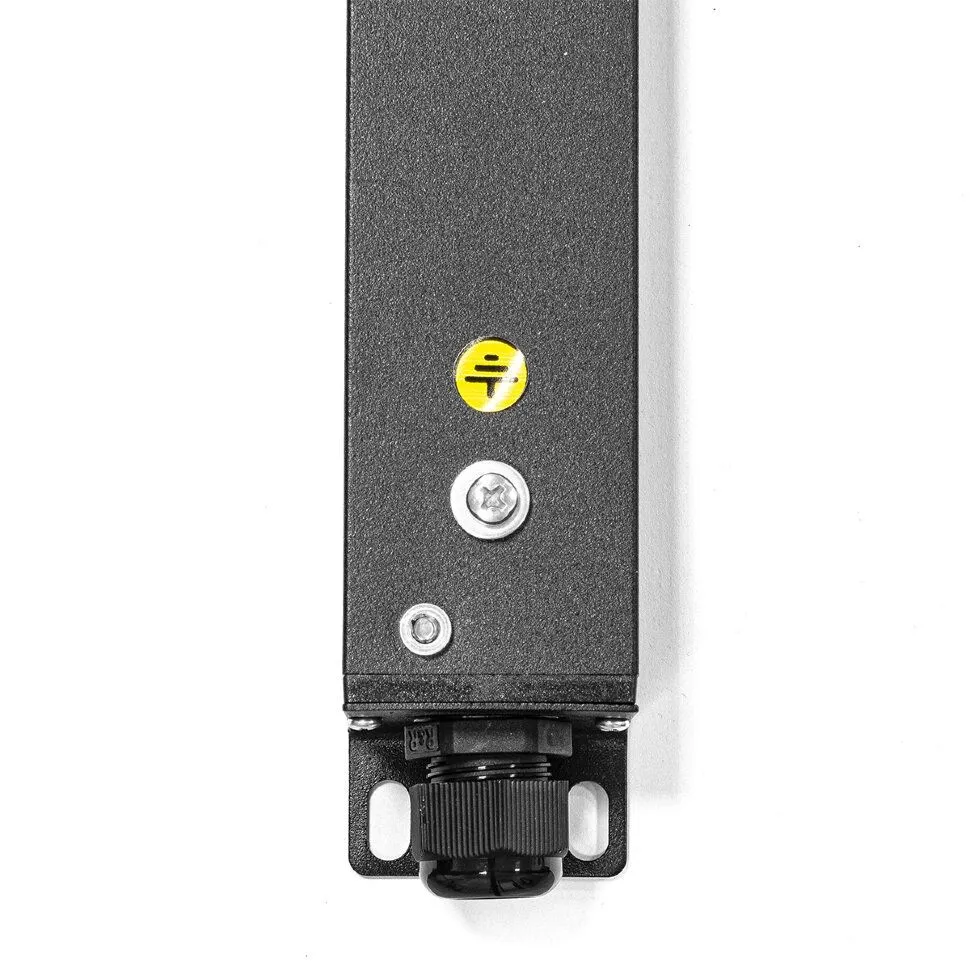 Блок розеток HIDEN EXPERT H1R-6A4B-63-T однофазный горизонтальный, 19", 6 розеток C13, 4 розетки C19, 63A