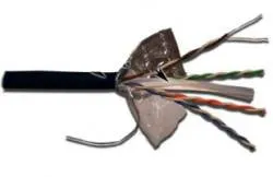 Кабель LANMASTER LAN-6EFTP-WP-OUT F/UTP, 4 пары, кат. 6, с перегородкой,  250Mhz, PE, внешний, с водоблок. слоем, 305 м