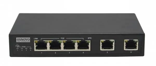 Коммутатор OSNOVO SW-20600 (Без БП), 6 портов