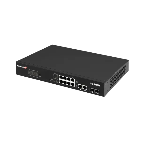 Коммутатор Edimax GS-5210PL 10 портов, GbE PoE+