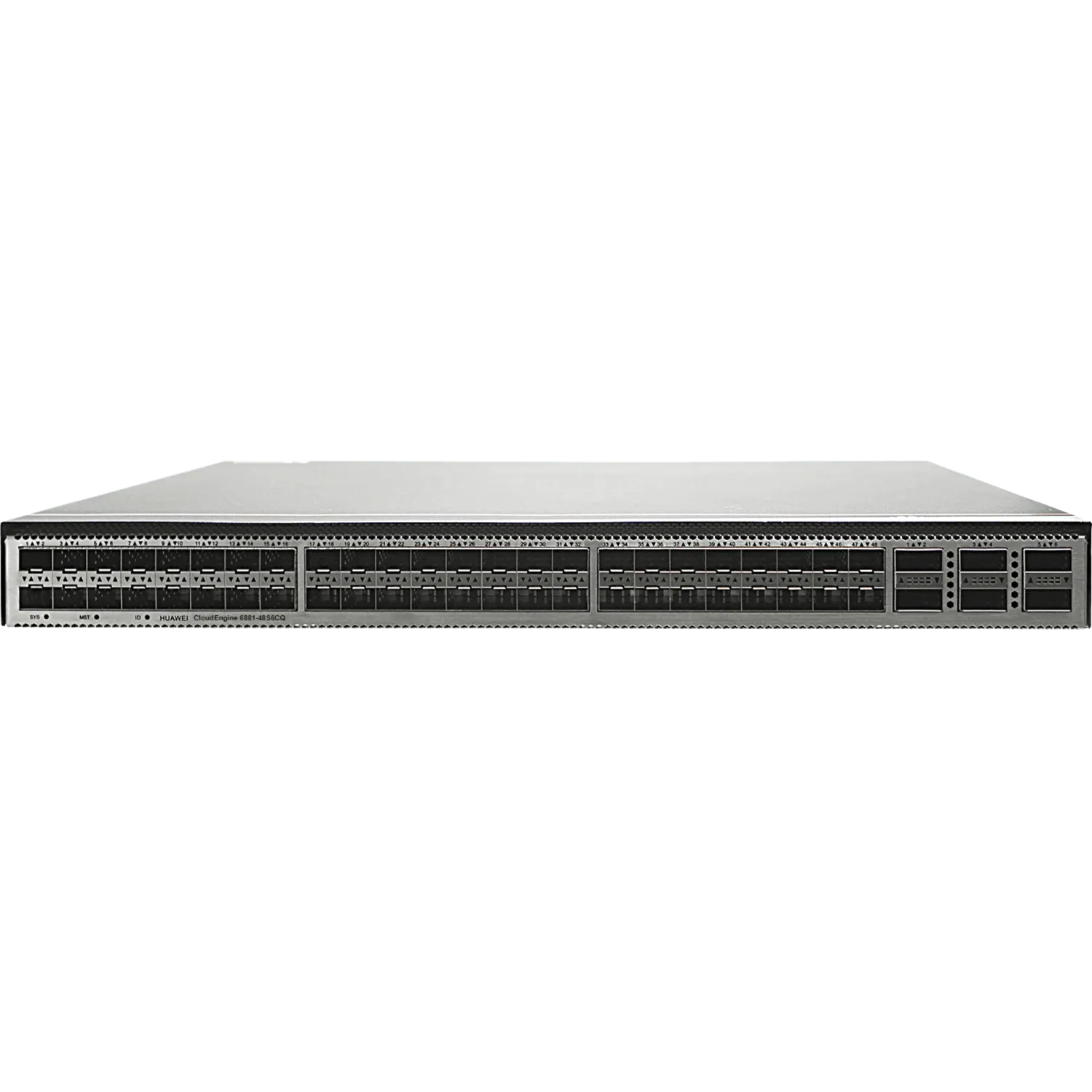 Коммутатор Huawei CE6881-48S6CQ-B (48*10G SFP+, 6*100G QSFP28, 2*AC power modules, 4*fan modules, port-side intake) с 2-мя QSFP-100G-SWDM4 в комплекте