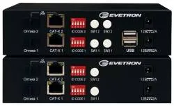 Двухмониторный HDMI KVM удлинитель с резервным питанием Evetron LHFC 2U2AR-SK-RED