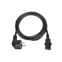 Кабель питания CEE 7/7 — IEC C13 евровилка с заземлением, 10А