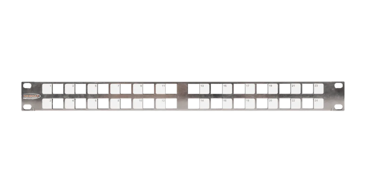 Коммутационная панель NIKOMAX 19" NMC-RP24-BLANK-AN-1U-MT, 1U
