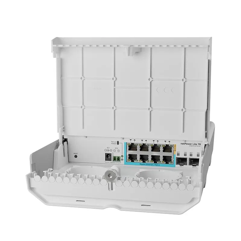 Коммутатор Cloud Smart Switch Mikrotik CSS610-1Gi-7R-2S+OUT is SwOS