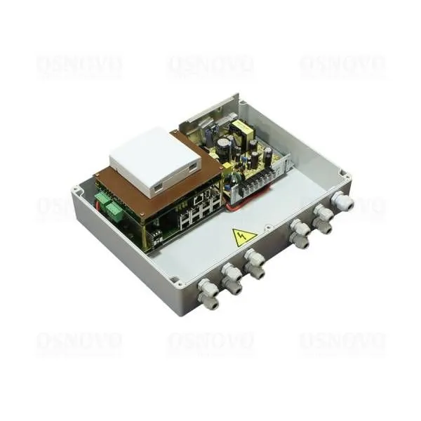 Уличный управляемый L2+ PoE коммутатор OSNOVO SW-80802/WLC, 10 портов
