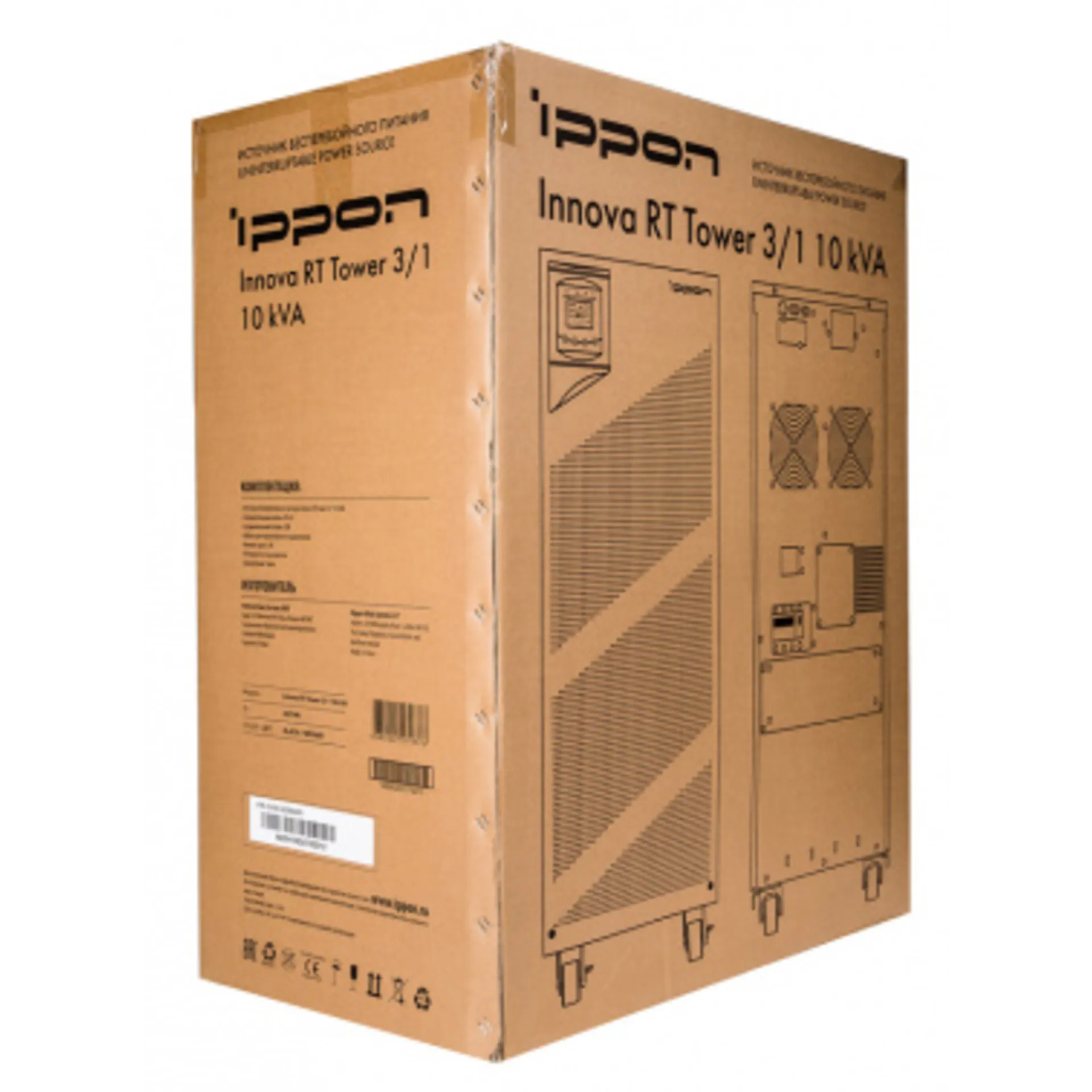Источник бесперебойного питания Ippon Innova RT 10K Tower 3/1 9000Вт 10000ВА черный