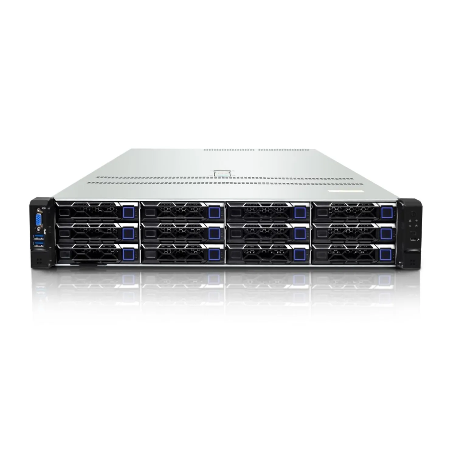 Серверная платформа SNR-SR2412LE, 2U, AMD EPYC Gen4,5, DDR5, 12xHDD, резервируемый БП