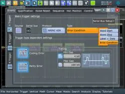 Опция синхронизации и декодирования последовательных шин данных ARINC 429 Rohde  Schwarz RTA-K7