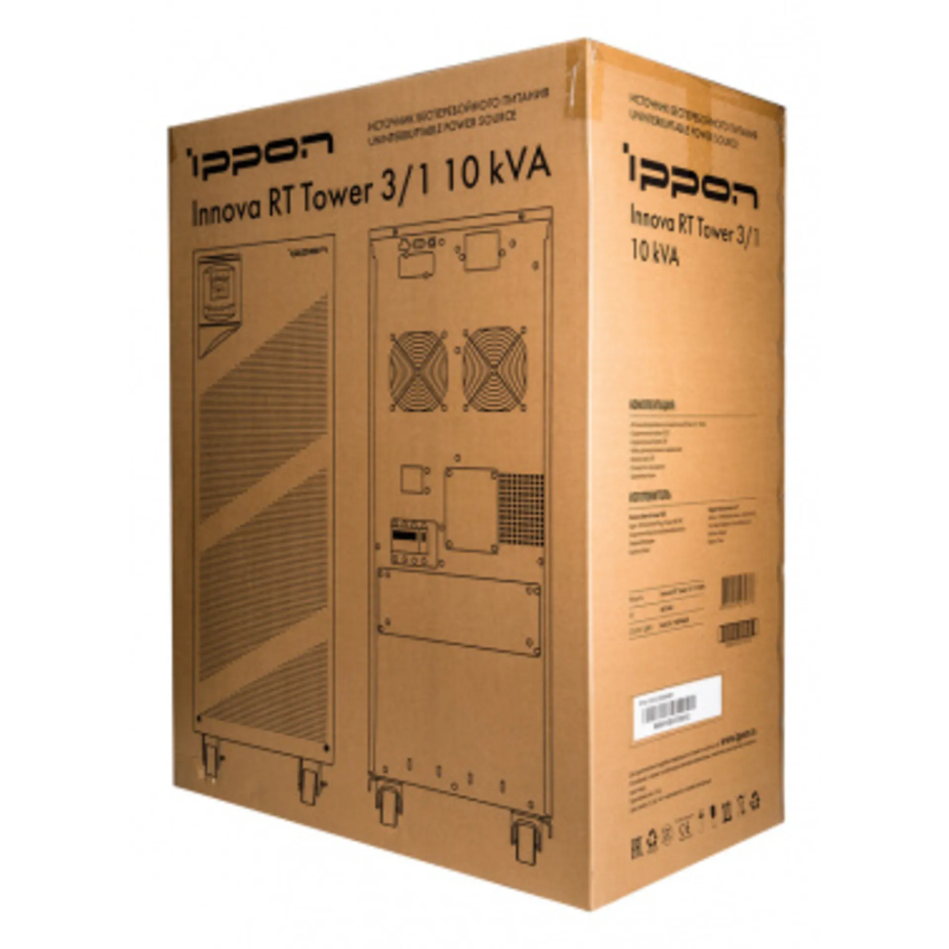 Источник бесперебойного питания Ippon Innova RT 10K Tower 3/1 9000Вт 10000ВА черный