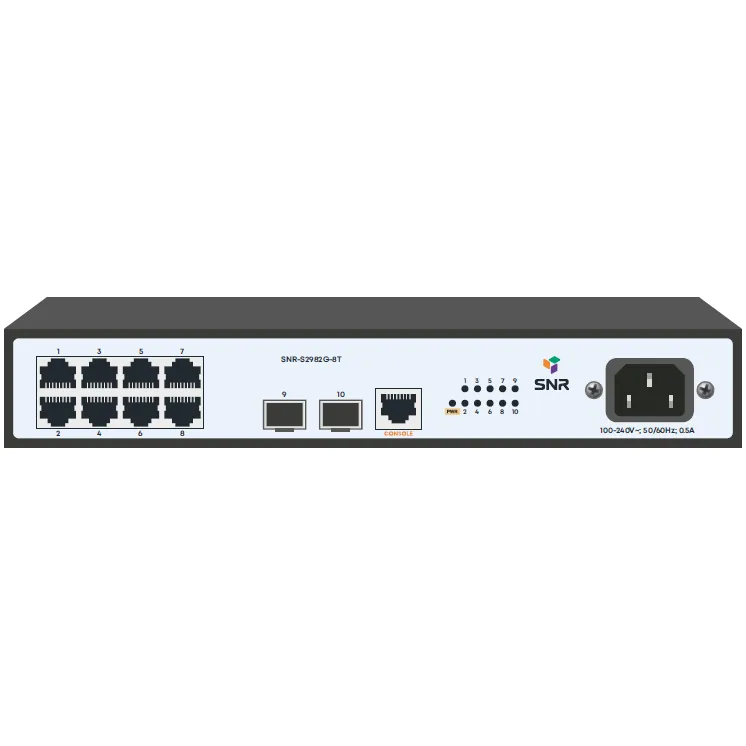 Управляемый коммутатор уровня 2 SNR-S2982G-8T