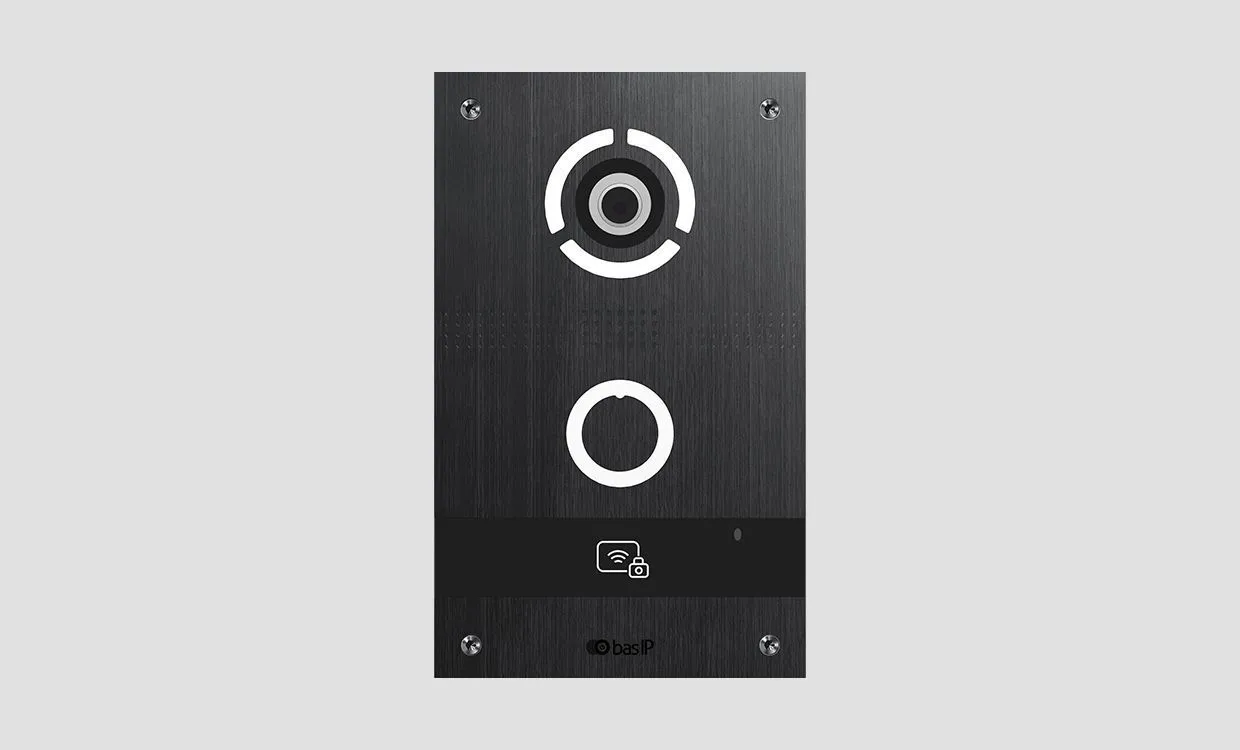IP вызывная панель BAS-IP AV-08FBL SILVER / BLACK