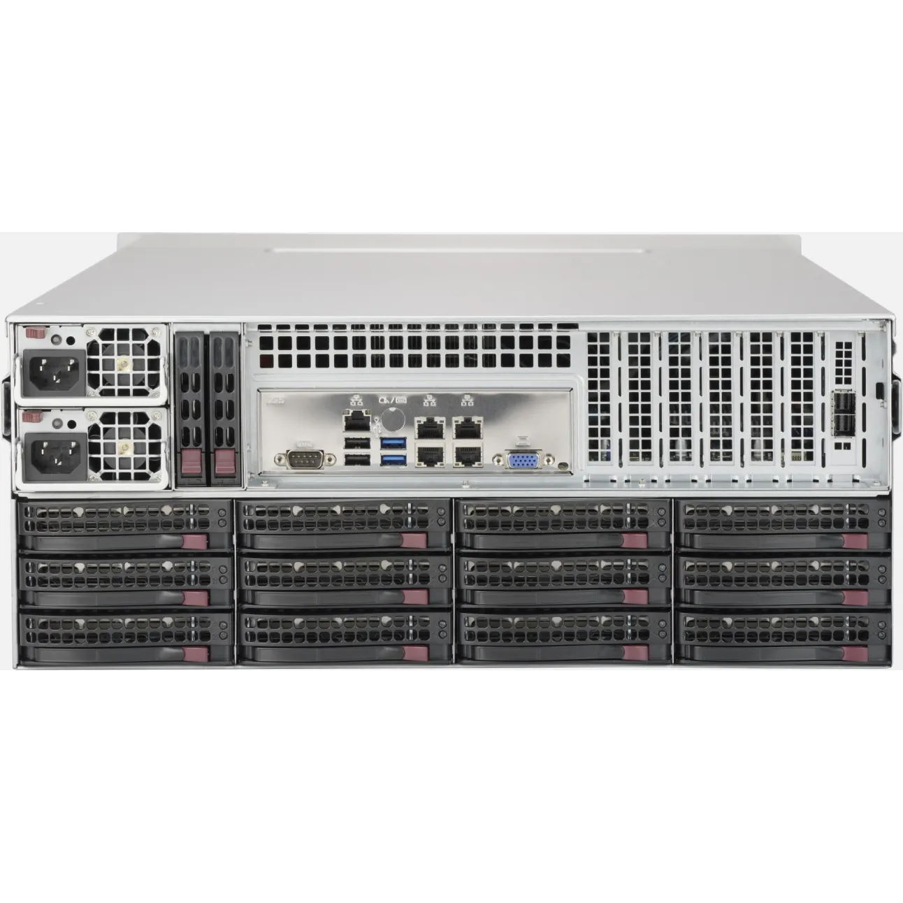 Платформа Supermicro 4U SSG-5048R-E1CR36L, Один процессор E5-2600v3/v4, Intel C612, DDR4, 36x3.5"HDD, 2x2,5"HDD, SAS3 via LSI 3008 (режим IR)