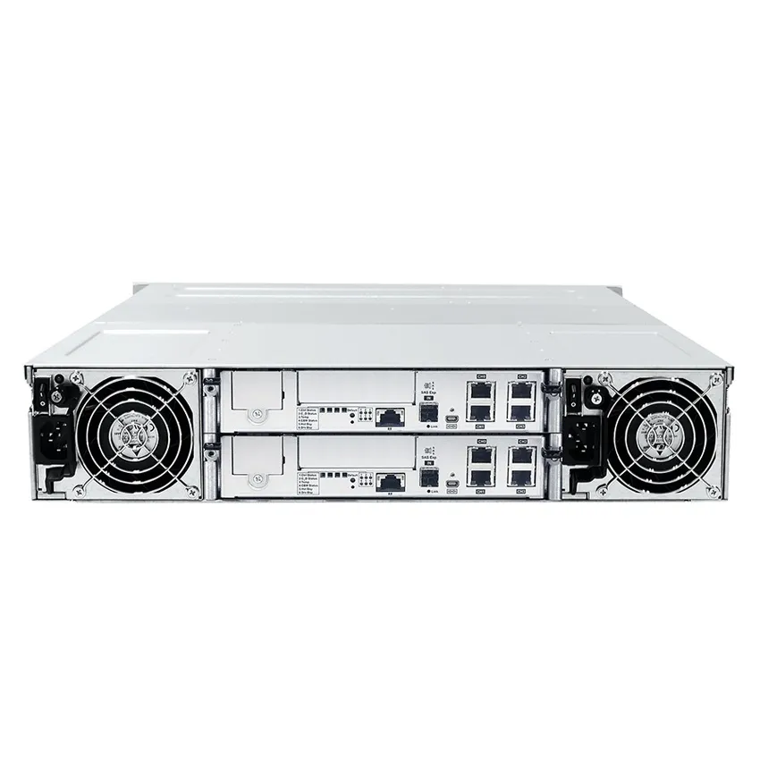 Система хранения данных Infortrend GS1024R2CBF-D (2xCtrl, до 24xHDD, 2xSAS12G внеш. порт, 4x4GB, 8x1G портов iSCSI)