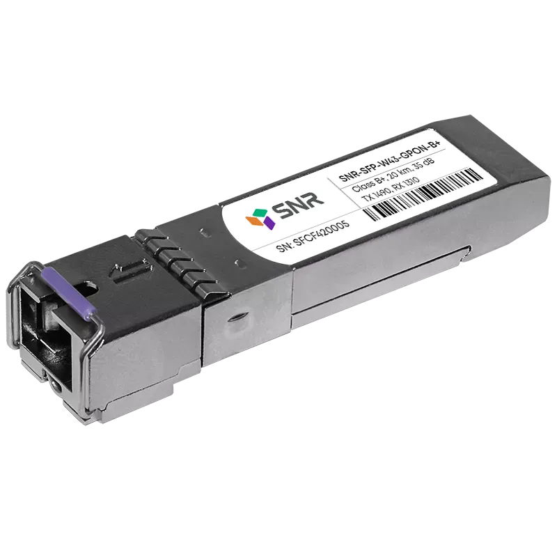 Оптический модуль SFP WDM GPON, дальность до 20км (28dB), Tx/Rx: 1490/1310нм
