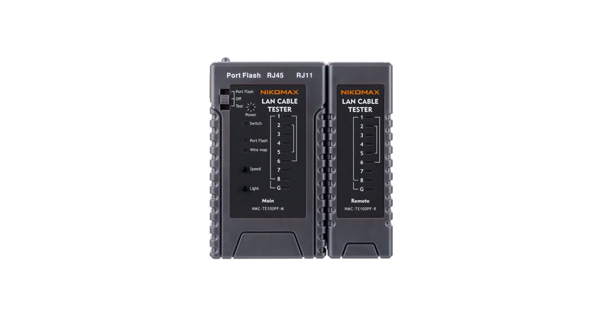 Кабельный тестер NIKOMAX NMC-TE100PF, UTP/STP