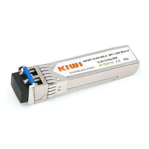 KIWI KW-SFP1G-D3120L-D - оптический SFP модуль, 1.25 G, 20 км, TX/RX 1310 нм, LC, DDM