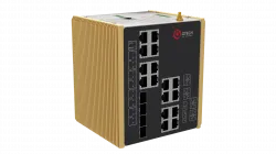 Управляемый промышленный коммутатор уровня L2+ Qtech QSW-2130-16T4G-DC, 12 портов