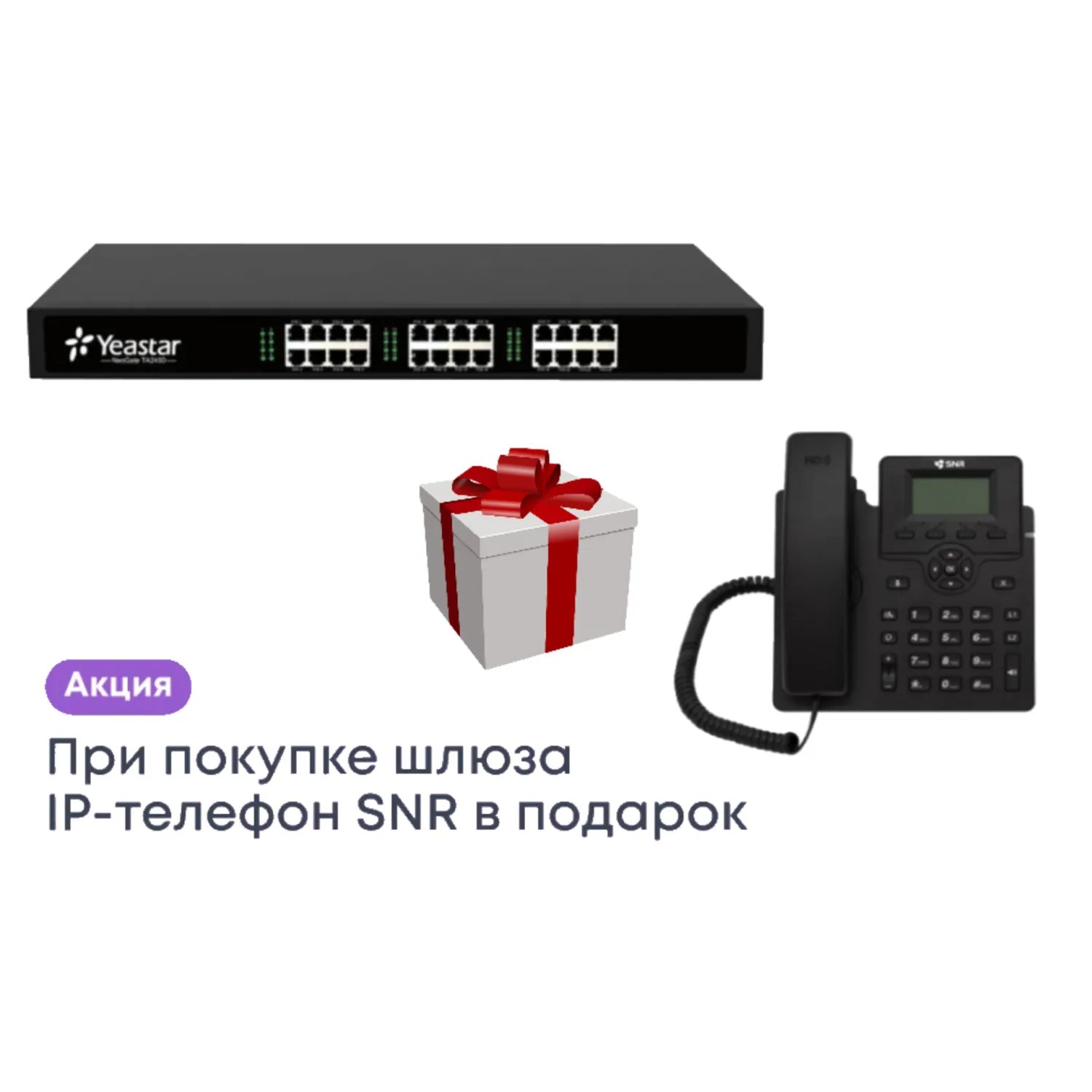 Аналоговый шлюз Yeastar TA2400 (SNR-VP-72-P) купить в интернет-магазине  Tinvest в России, низкие цены, доставка