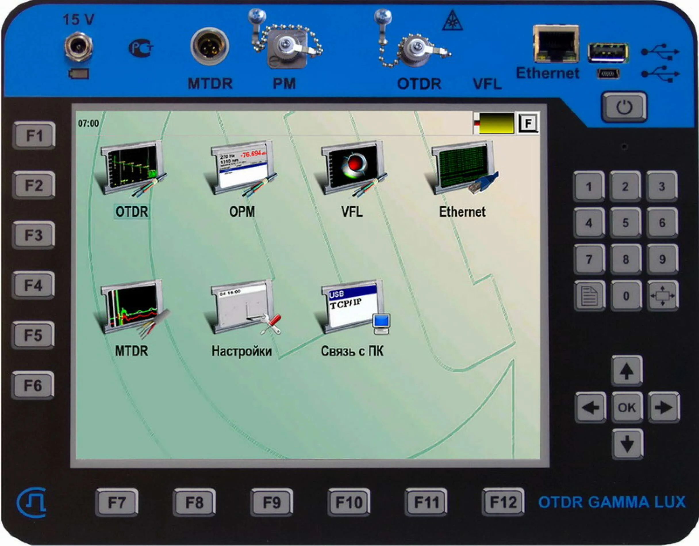 Рефлектометр Связьприбор Гамма Люкс M0 1310/1550/1490/1650 нм (с фильтром) (37/35/34/34 дБ)