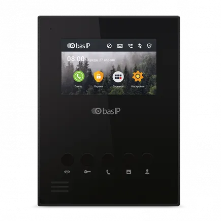 IP видеодомофон BAS-IP AU-04LAF WHITE / BLACK