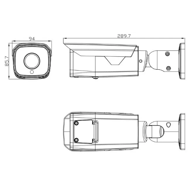 IP камера OMNY BASE ViBe8Z буллет 8Мп (3840×2160) 15к/с, 2.8-12 мм мотор., F1.6, 802.3af A/B, 12±1В DC, ИК до 50м, EasyMic (имеет потертости)