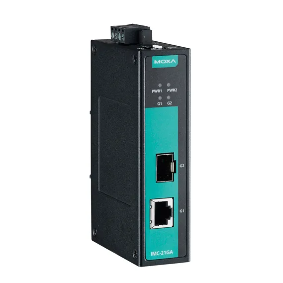 IMC-21GA-T Медиаконвертер Gigabit Ethernet 10/100/1000BaseTX в 100/1000BaseSFP в металлическом корпусе с расширенным диапазоном температур