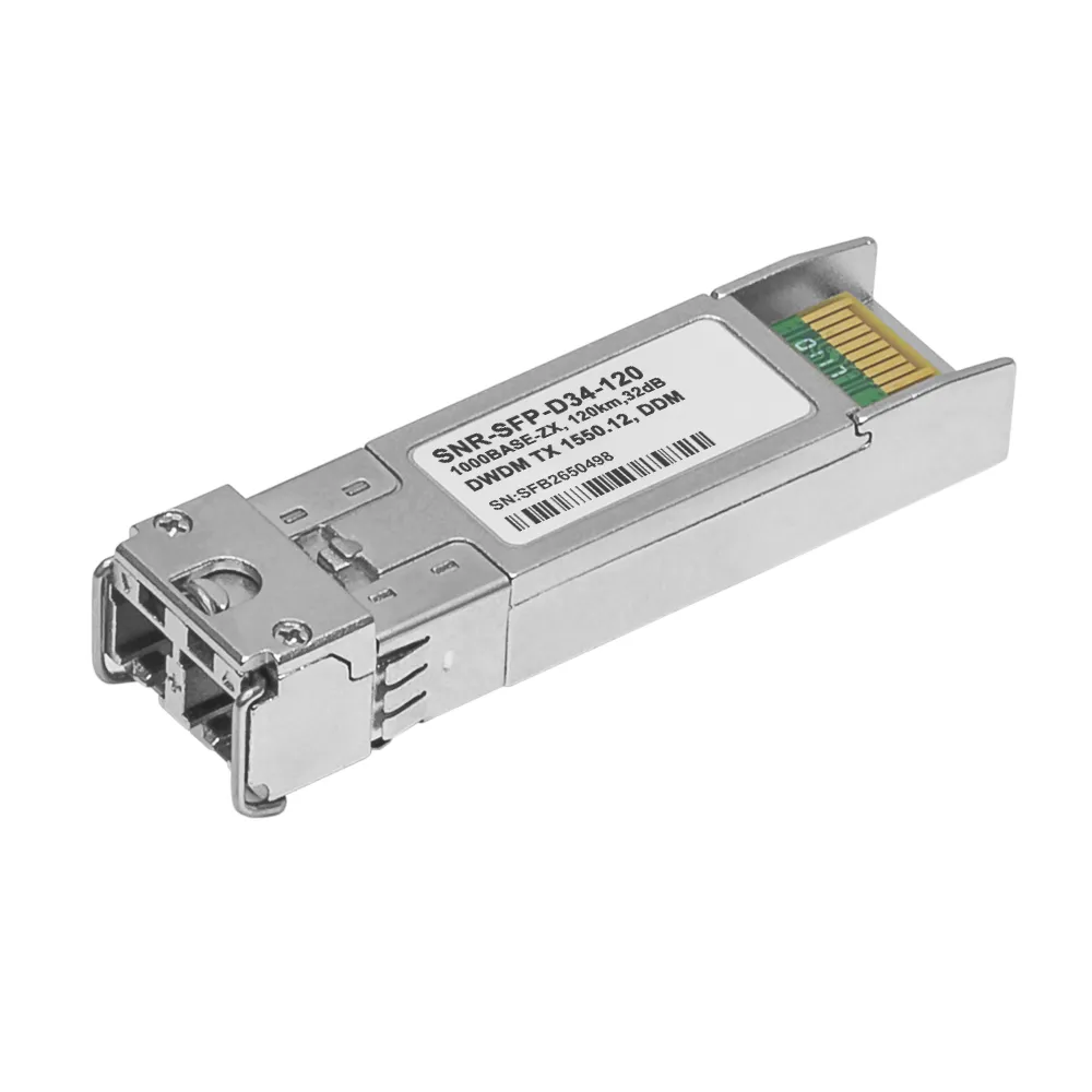 Модуль SFP 1.25G DWDM оптический, дальность до 120км (32dB), 1550.12нм
