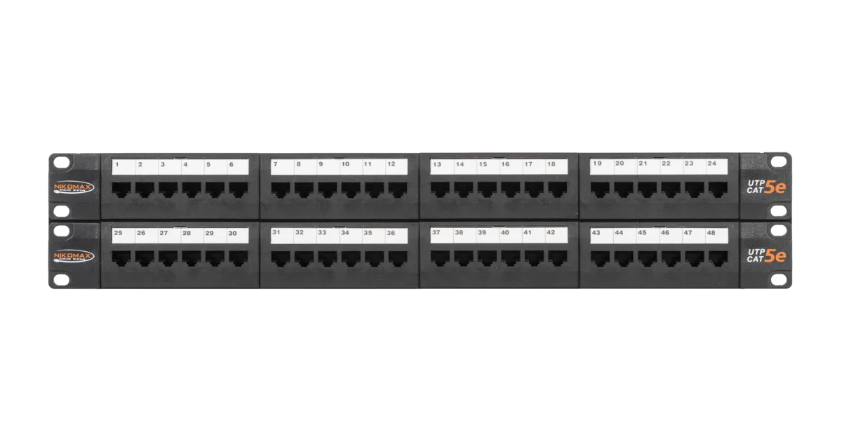Коммутационная панель NIKOMAX 19" NMC-RP48UD2-2U-BK, 2U