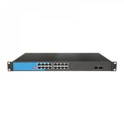 Неуправляемый PoE коммутатор Scodeno S200-9HX-X 16x10/100/1000 Base-T + 2x1000M Base-X SFP