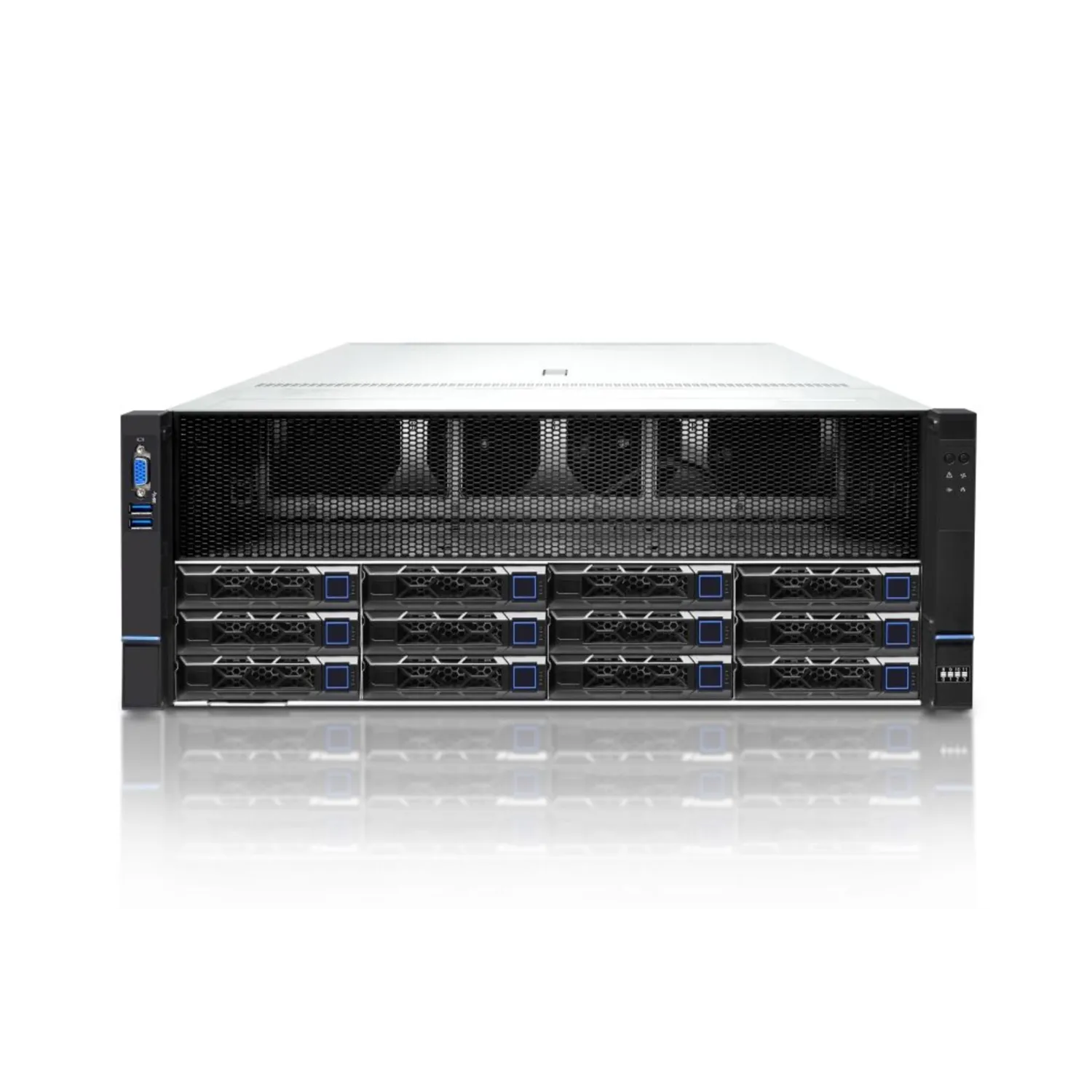 Серверная платформа SNR-SR4408LEG, 4U, AMD EPYC Gen4,5, DDR5, 12xHDD, 8GPU, резервируемый БП