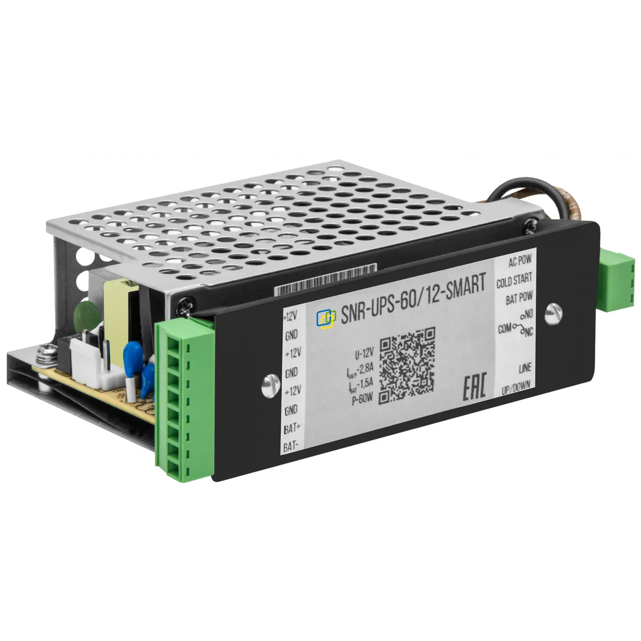 Устройство бесперебойного питания RPS с выходом 12В/60Вт, с функцией мониторинга и холодного старта (RPS14)