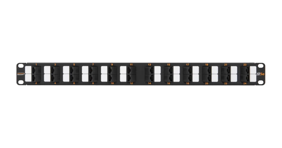 Коммутационная панель NIKOMAX 19" NMC-RP24UD2-AN-1U-BK, 1U