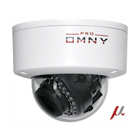 Проектная IP камера OMNY M14E 2812 купольная OMNY PRO серии Мира. 4Мп/25кс, H.265, управл. IR, мотор.объектив 2.8-12мм, PoE/12В, EasyMic (имеет сколы)