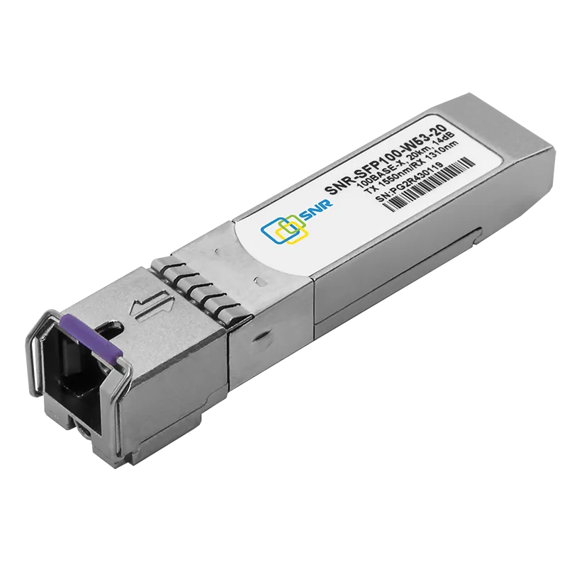 Оптический модуль SFP WDM, дальность до 20км (14dB), 1550нм, 100Mb (LC)