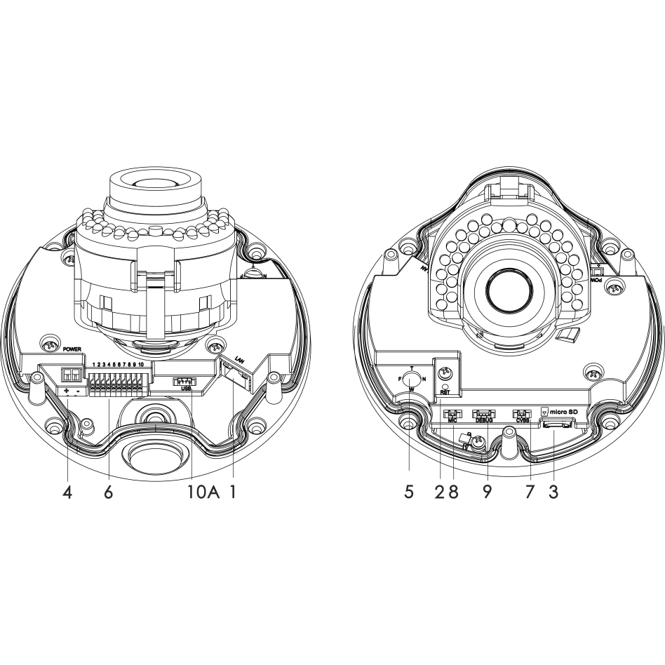 Проектная IP камера OMNY M14E 2812 купольная OMNY PRO серии Мира. 4Мп/25кс, H.265, управл. IR, моториз.объектив 2.8-12мм, PoE/12В, EasyMic