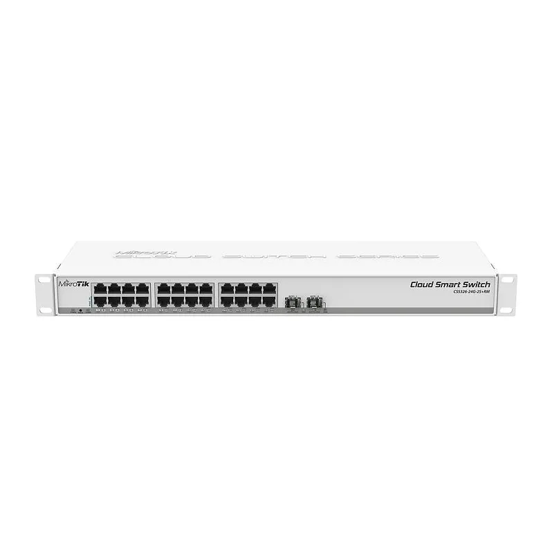 Коммутатор Mikrotik Cloud Smart Switch 326-24G-2S+RM is SwOS