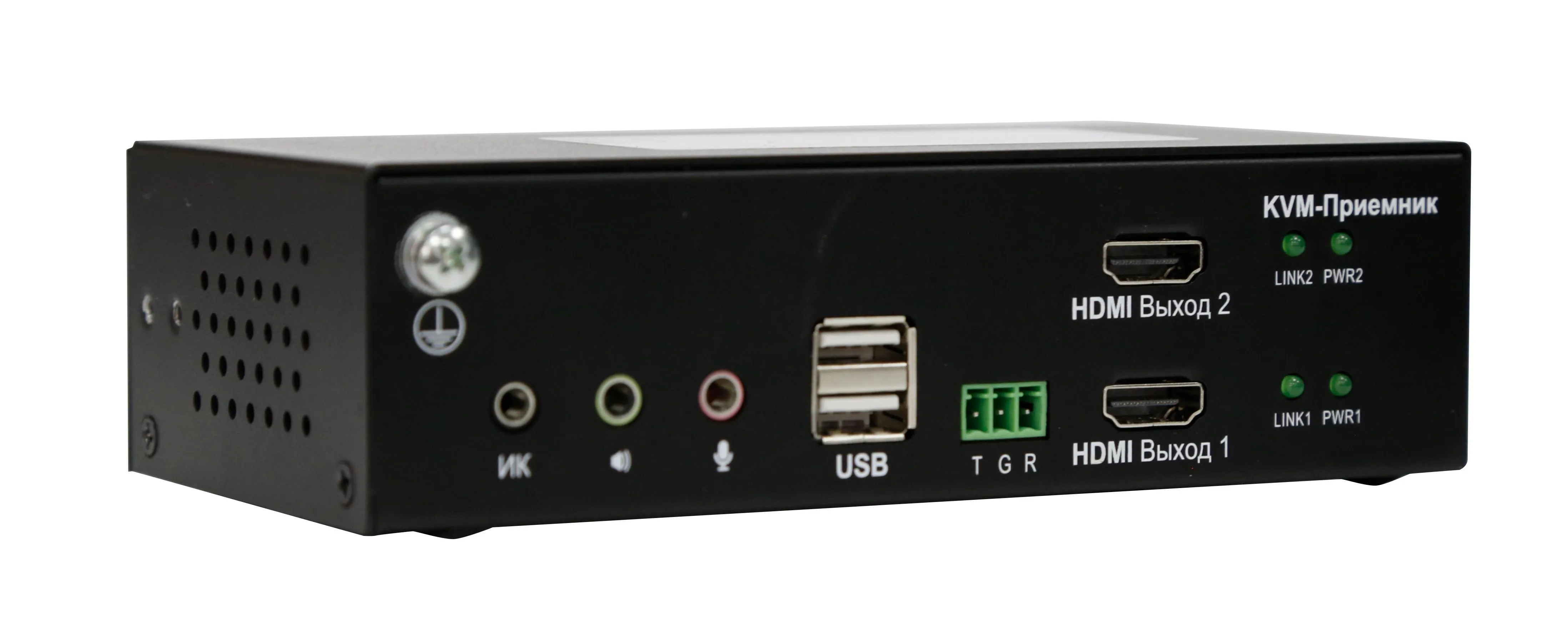 Двухмониторный HDMI KVM-удлинитель Evetron LHFC 2U2AR-SK-RED