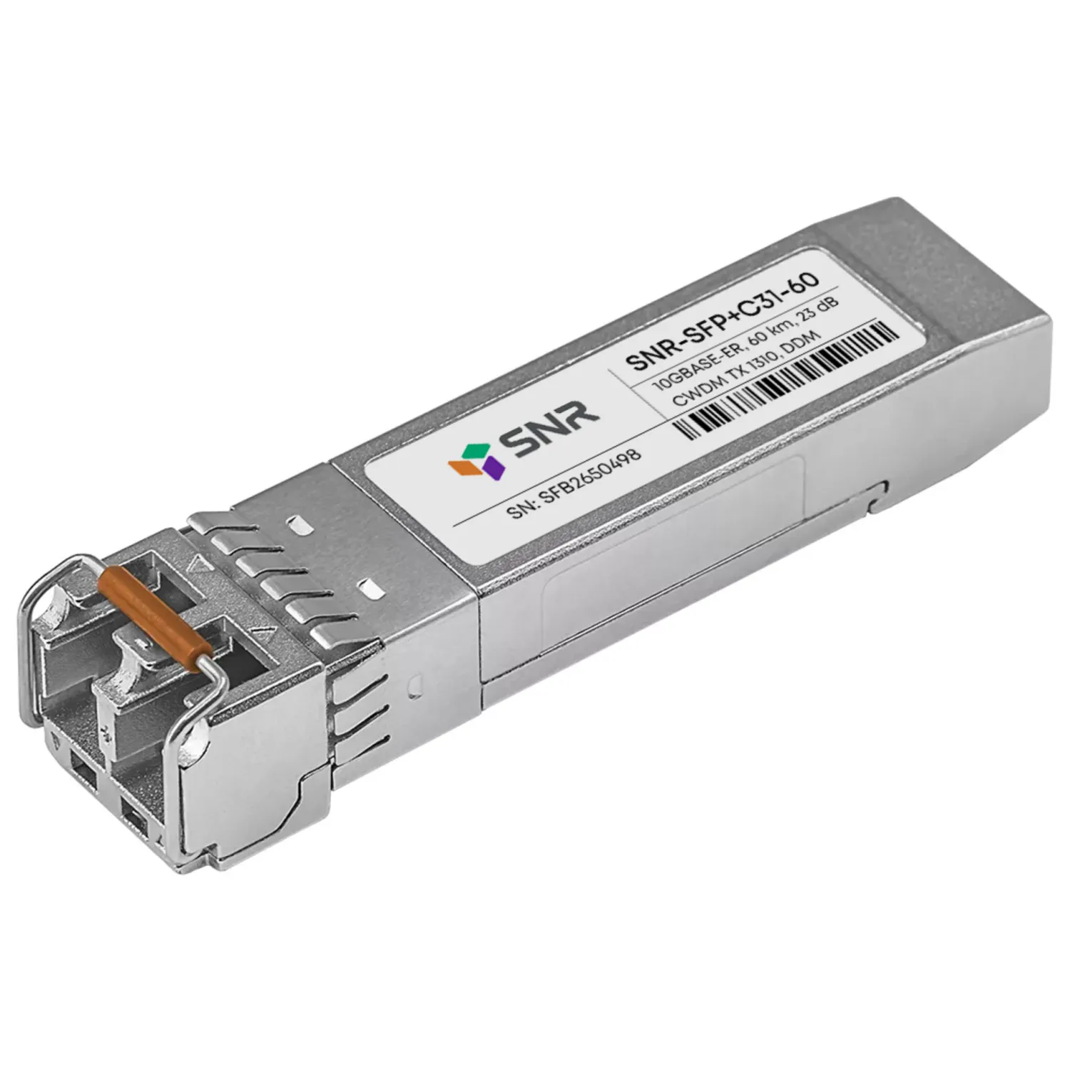 Модуль SFP+ CWDM оптический, дальность до 80км (23dB), 1310нм