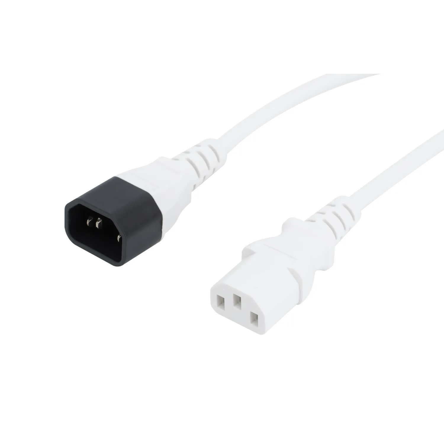 Кабель питания Cablexpert ПВС-АП 3*1,0 С13С14, 16A, белый 1,8 м