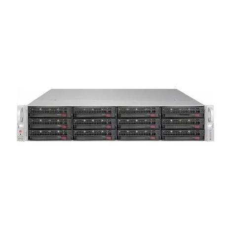 Платформа Supermicro 2U SSG-6028R-E1CR12T, Два процессора E5-2600v3/v4, DDR4, 12x3.5" SAS/SATA HDD, 4x10GBase-T