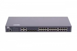 Управляемый коммутатор GIGALINK GL-SW-F201-28, 24 порта