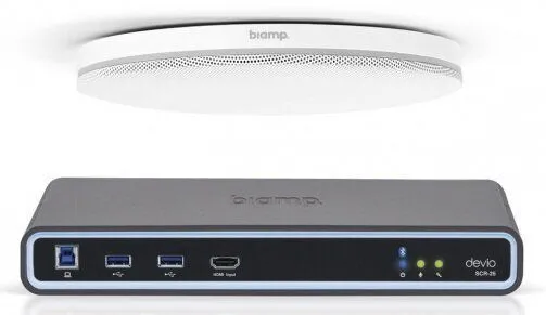 Микрофон с аудиопроцессором BIAMP DEVIOSCR-25CXWHITE