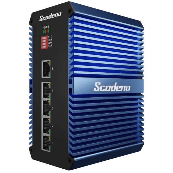 Промышленный PoE коммутатор Scodeno XPTN-9000-65-5GP-X 5x10/100/1000 Base-T