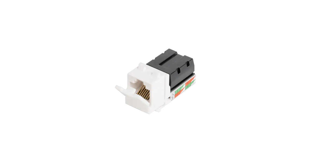 Модуль-вставка NIKOMAX типа Keystone NMC-KJUE2-WT, Кат.6 (Класс E)