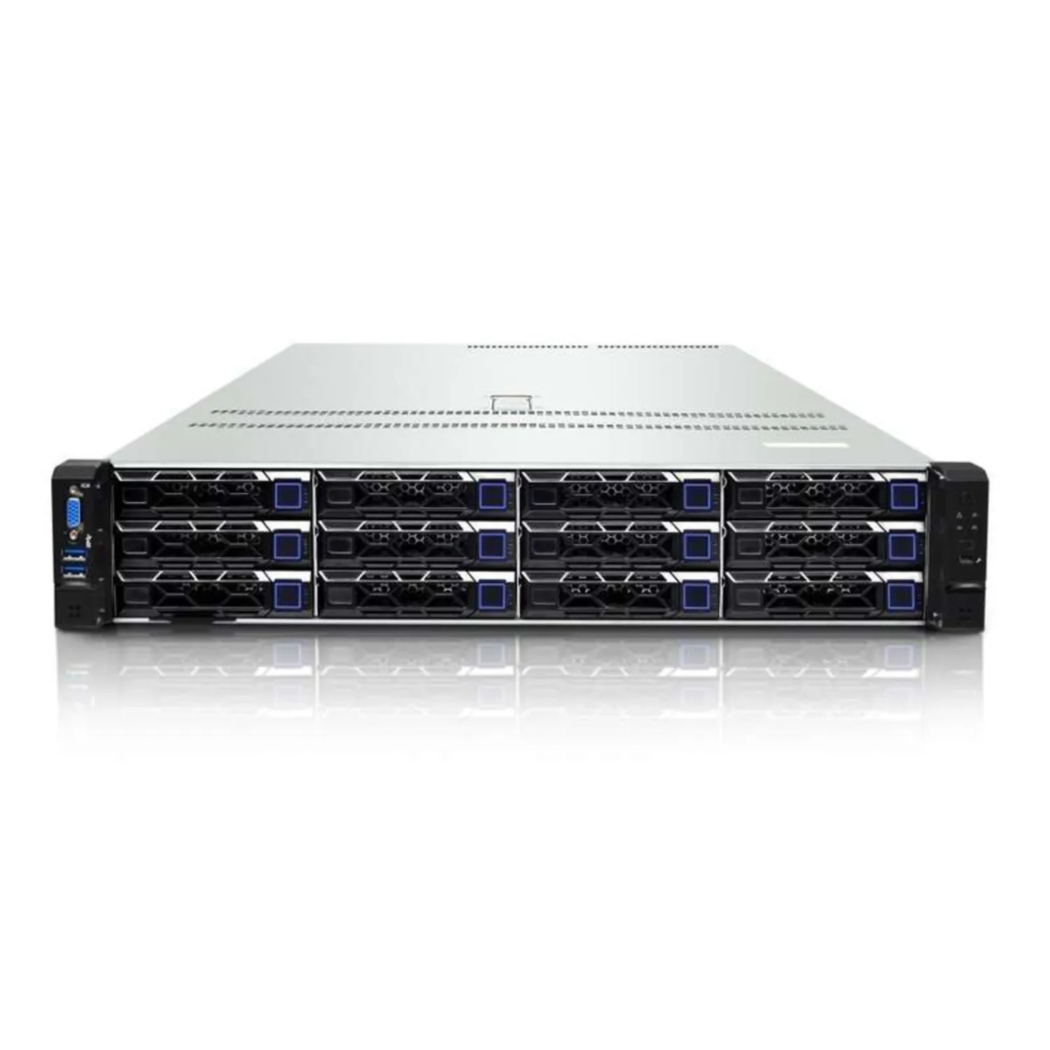 Серверная платформа SNR-SR2412LE-S, 2U, AMD EPYC Gen4,5, DDR5, 12xHDD, резервируемый БП