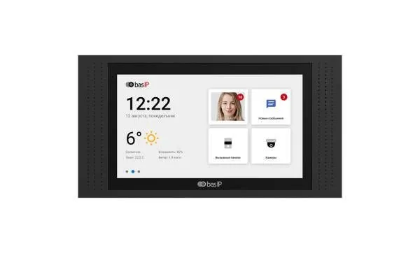 IP видеодомофон BAS-IP AT-07L WHITE / BLACK