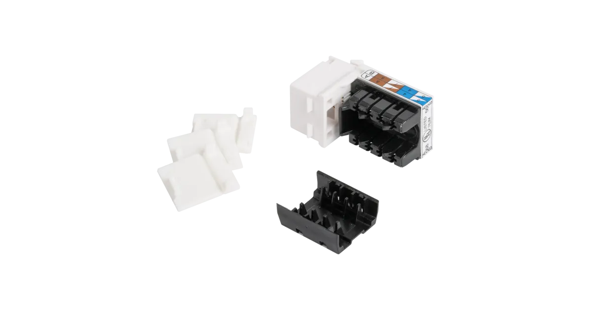 Модуль-вставка NIKOMAX типа Keystone NMC-KJUE2-WT, Кат.6 (Класс E)