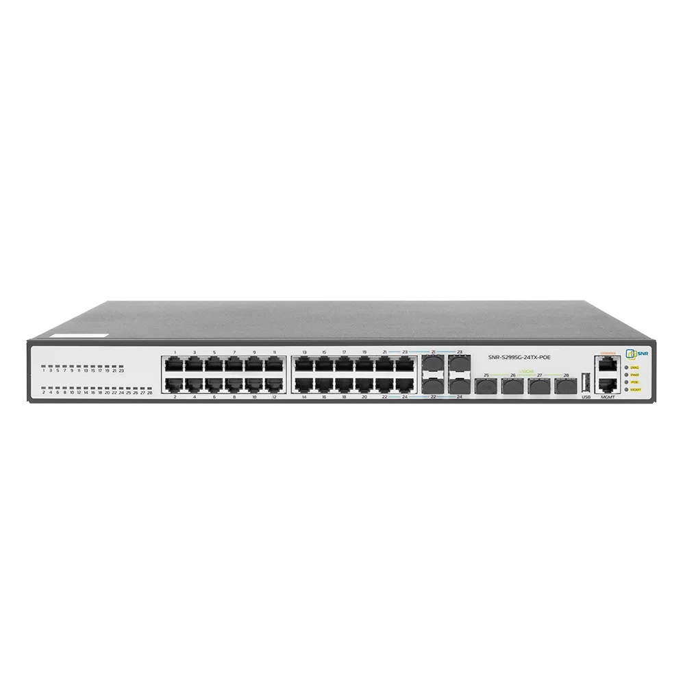 Управляемый POE коммутатор уровня 3 SNR-S2995G-24TX-POE