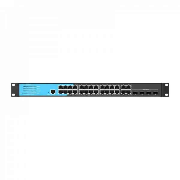 Управляемый PoE коммутатор Scodeno S200-28GCPM-C4-ACR 24x10/100/1000 Base-T + 4x1000M Base-X Combo SFP/RJ45
